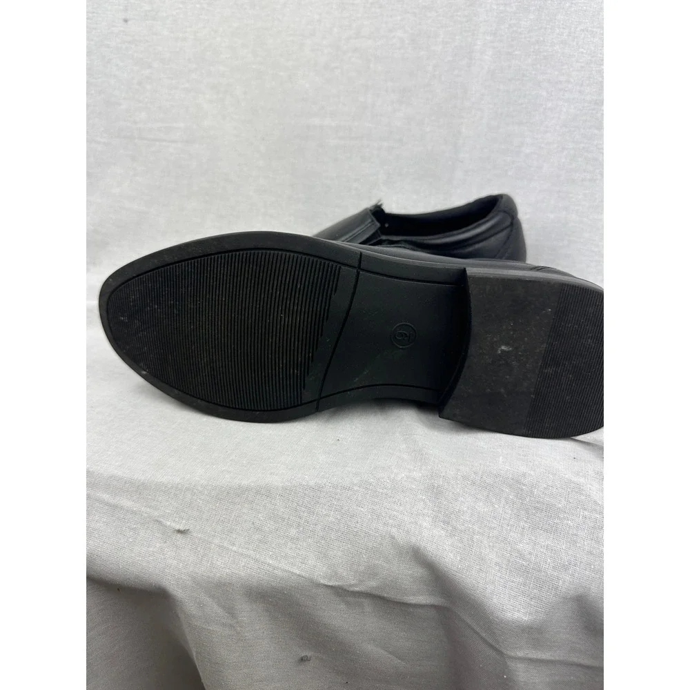 Goodfellow & Co Mens Black Slip On Loafers Dress‎ Shoes Size 9 Moc Toe Casual